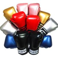 Sagitar Medium Adult Pearlescent Full Finger Boxing Gloves for Sanda Training and Punching Bag