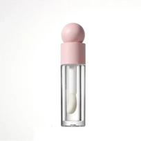 5ml Lip Gloss Tube Thick Rod Matte Transparent Pink Empty Bottle Dispenser Large Brush Head Storage Bottle Lips Glaze Container