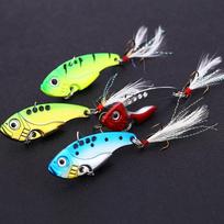 Žvejybos masalas Metalinis VIB masalas Vivid 3D Eyes Šaukštas masalas Žvejybos masalas Bass Dirbtinis kietas masalas 4pcs