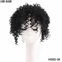 MISS WIG Sintetiniai trumpi garbanoti Bob perukai su kirpčiukais Moteriškiems perukais ir natūralūs pilki garbanoti perukai 20cm