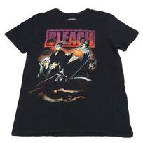 Bleach Anime Action Cartoon Tv Show Logo Y2K Hipster Black Unisex T-Shirt S