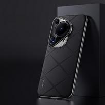 Dėklas, skirtas „Huawei Pura 70 Ultra Luxury“ padengtas odinis galinis dangtelis, skirtas „Huawei Pura70 70 Pro Plus“, stilingas elektrinės plokštės kameros objektyvo Ptotection kietas buferis For Pura 70 Ultra juoda