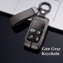 Madingas metalinis automobilio nuotolinio rakto dėklas Land Rover Range Rover Evoque Discovery Sport Velar, Jaguar XE XF E-Pace F-Pace For Land Rover gray