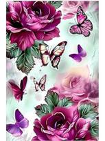 5D DIY Diamond Painting Flower Diamond Embroidery Painting Full Round Diamond Mosaic DIY Rhinestones Home Decor Gift Full Round 20x30CM