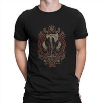 Ragnarok Icon With Kratos And Atreus Casual TShirt God Of War Kratos Printing Tops Casual T Shirt Male Tee Unique Gift Clothes S
