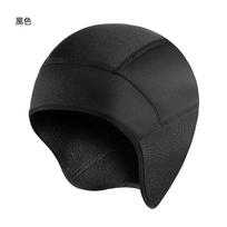 Žieminė terminė dviračių kepurė lauke po MTB šalmo įklotu Fleece kepurė Sportinė Vyriška Dviratis Slidinėjimas Beanie Bėgimas Žygis su akiniais Black regular style