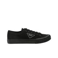 Prada Gabardine Fabric Sneakers Black UK 7.5