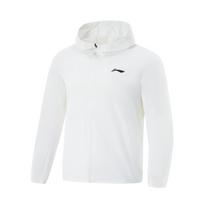 Li Ning Running Series Solid Color Zip-Up Hooded Comfortable Breathable Versatile Mirror Sun Protection Sports Jacket Men Jacket AFDV249-2 3XL