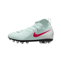 Nike Jr. Phantom Luna 2 Academy GS Mint/Off Noir/Atomic Red Kids Cleats Blue FJ2605-300 33.5