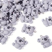 Pack Of 20 Lovely Resin Koala Pendants For DIY Jewelry And Accessories Perfect For Bracelets Earrings And Key Chains