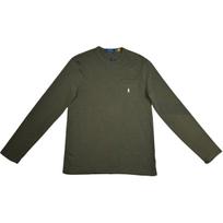 Polo Ralph Lauren Solid Logo Embroidered Crew Neck Long Sleeve T-Shirt Men tops 710962189-001 S
