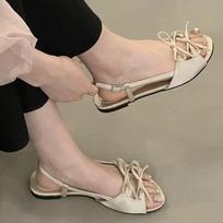 Basutės Moteriškos Basutės Vasaros Mados Avalynė Suknelės Jaukūs Laisvalaikio Šlepetės Basutės Moteriai 2025 Naujas Dizaineris Paplūdimio Chaussures Femme 35 abrikosas