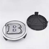 4 vnt. 75 mm Brabus logotipas Automobilio emblema Ratlankio centrinis dangtelis Aksesuarai Mercedes Benz AMG Apple W204 GLA GLC CLA W205 W203 W206 75mm&1 Set (4Pcs)