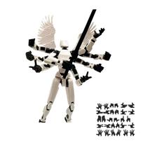 13 Action Figure Model Robotic Full Body Cartoon Character Figure Desktop Decorations 3D Printed Movable Shapeshift Robot One Size