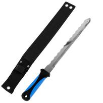 Insulation Knife & Sod Cutter Knife, Stainless Steel Sharp Double Sided Blade Insulation Knife with Nylon Sheath Duct Knife Tool 1pcs