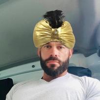 Aladdin Turban Hat Sultan Aladdin Arab Vintage Headwear Novelty Halloween Easter Arabian Hats with Gem Feather arabian hat CN