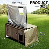 Dog Kennel Cover Insulated Breathable Shade Dog Kennel Cover Outdoor Waterproof for Winter Outside Patio Camping Home Puppy