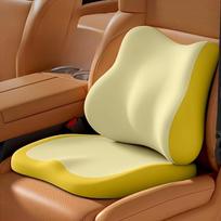 Car Lumbar L Shape Memory Foam Seat Cushion Driver Increased Backrest Pillow Car Seat Office Chair Universal