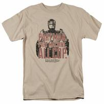 26 Robocop Vintage Tagline T Shirt Mens Licensed Movie Tee Sand Unisex T-Shirt L