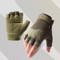 Men's Non-Slip Half-Finger Gloves - Durable for Spring/Summer Cycling, Mountaineering, Outdoor Sports, Training, and Fitness X-Large