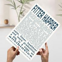Fitter Happier  Radiohead dainos žodžiai Metalinis plakatas Individualus sienų menas Retro Vintažiniai skardos ženklai Vonios kambario dekoravimui Wand Deko 7.9x11.8In(20x30cm)