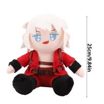 Devil May Cry Dante Plush Toy Cartoon Anime Stuffed Pillow Soft Xmas Birthday Gift for Kids 25cm