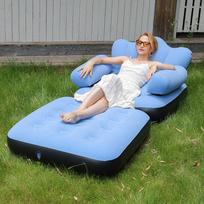 Automatic inflatable sofa bed outdoor portable folding inflatable bed sofa camping tent lazy air bed color box packaging