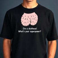 Dick Head T-Shirt, Men's Funny Costume Stag Doo Penis Joke Gift Tee Top L