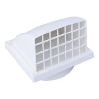 Plastic Exhaust Hood Ventilation Grille Exterior Wall Exhaust Ventilation Outlet with Valves for Air Ventilation Systems