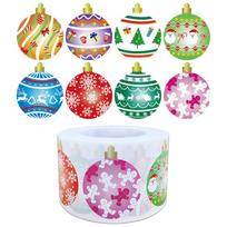 100-500Pcs Colorful Balloon Sticker 8 Designs for Christmas Party Gift Window Decoration Xmas Gift Boxes Thank You Decor Sticker