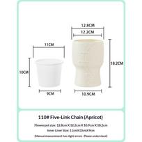 Mini Self Watering Flower Pot Fish Tank Plastic Plant Pots Self Watering Planter Pot Vase For Home Decoration abrikosas