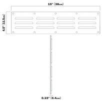 Small Vent Cover Ventilation Grille Stainless Steel Venting Panel For Fire Pit BBQ Barbecue Stove Garden Party Backyard