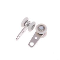 Metal Bearing Hanging Track Pulley Block With 2 Plastic Wheels Sliding Door Pulleys For Sliding Door Cabinets Window Hardware