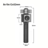 1pc 8mm Shank Milling Cutter Wood Planer Bit Trimming Router Bit Carbide Insert For Woodworking Milling Cutting Engraving A