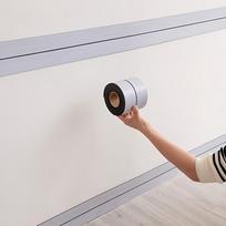 1PC Thin PVC Peel and Stick Baseboard - Wall Guard with Wood Grain Finish for Floor Gap Cover,Renters Home (as the picture,3meters)