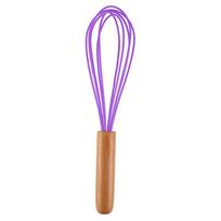 10-Inch Wire Whisk, Balloon Whisks for Cooking, Thick Durable Whisker for Blending, Beating, Whisking, Stirring violetinė