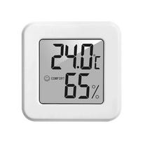 Mini temperatūros ir drėgmės matuoklis patalpoms, Miegamojo temperatūros matuoklis, Nešiojamas elektroninis skaitmeninis ekranas, Drėgmė ir Temperatūra (WHITE,1pc)
