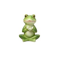 Resin Material Cartoon Frog Figurine Creative Craft Cute Style Miniature Frog Statue Fade-resistant Waterproof Frog Garden Decor