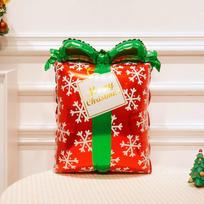 Christmas Theme Santa Claus Gift Box Cane Balloon Window Display Bar Decoration Party Arrangement Atmosphere Festive Supplies