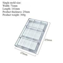 Dubai Chocolate Mold Candy Chocolate Bar Molds Acrylic Bonbons Confectionery Kitchen Baking Pastry Utensils Tools