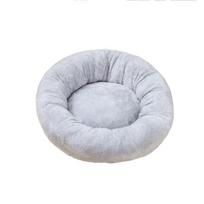Comfortable Round Dog Kennel Pet Accessories Cloth/Plush Soft Cat Cushion Bed Warm Round Warm Dog Sleeping Bed Autumn (light grey,XS) šviesiai pilka spalva