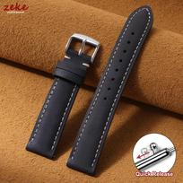 Vintage Wax Quick Release 18mm 20mm 22mm Genuine Leather Watch Bands for Men Women 14mm 16mm 24mm Top Grain Leather Watch Strap 14mm&with silver buckle juoda
