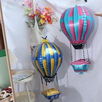 4D Hot Air Balloon Decorations Aluminum Film Balloons for Birthday Baby Shower Wedding Valentine's Day ruda