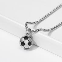 Vnox 3D futbolo vėriniai vyrams, tvirti nerūdijančio plieno kasdieniai futbolo pakabukai, dovanos sporto mėgėjams berniukams