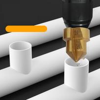 1 Set 40/50/63mm Hexagonal Shank Drill Bit Pipe Reaming Drill Punch Plumber's Power Tool Pipe Connection Tool Accessories 40mm