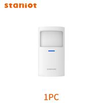 Staniot Motion Sensor Smart Home PIR Motion Detector Security Protection Toggleable Indicator Light Works with Alarm System PR200-1pcs