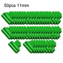 50pcs Greenhouse Clamps Film Row Cover Netting Tunnel Hoop Clips For 11/16mm Plant Gardening Plastic Clips Garden Accessories