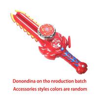 Creative Sword-Shaped Gyro Launcher Toys LED Luminous Spinning Top Battle Game Holiday Gift for Boy Girl Multiplayer Interactive