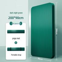 Iron Curtain Cloud Non-slip TPE Yoga Mat 200x90cm 15mm spalva/avokado žalia spalva