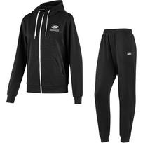 Skechers Basic Sports Series Hooded Zip Long Sleeve Top Fashion Stretch Pants Casual Set Women sets Carbon-Black P424W129-0018 S
